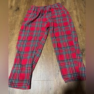 Red Plaid Men's Sweatpants